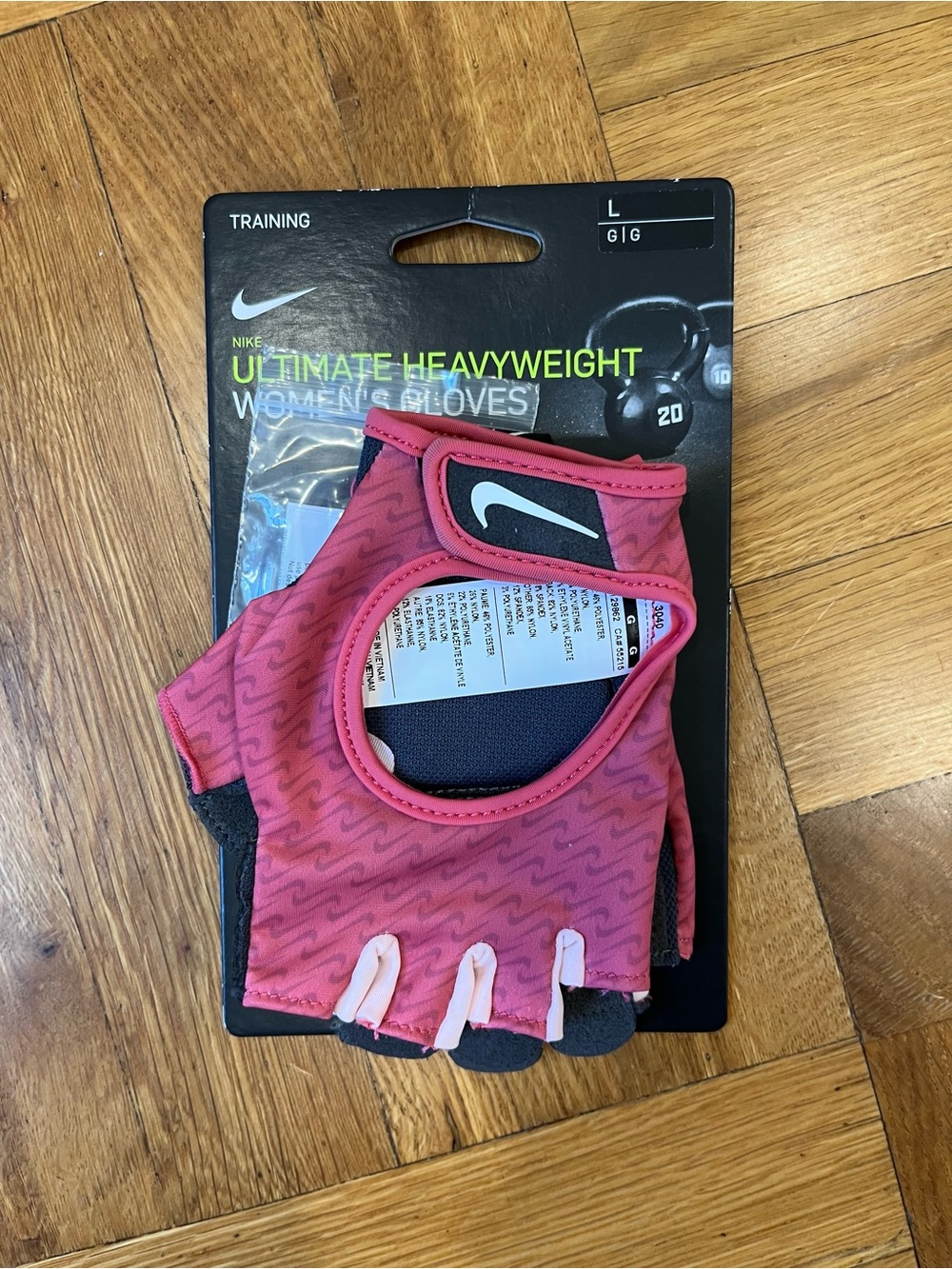 Nike Pink and Black Women’s Training Gloves